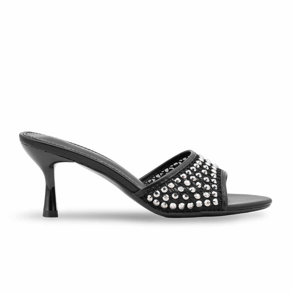 Black Fancy Women Slipper FN8021