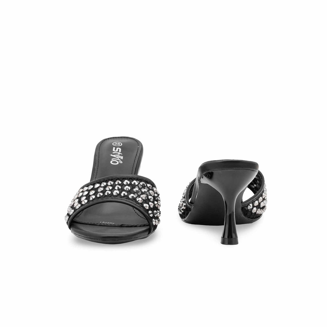 Black Fancy Women Slipper FN8021