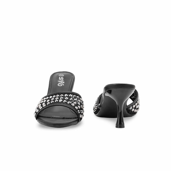 Black Fancy Women Slipper FN8021