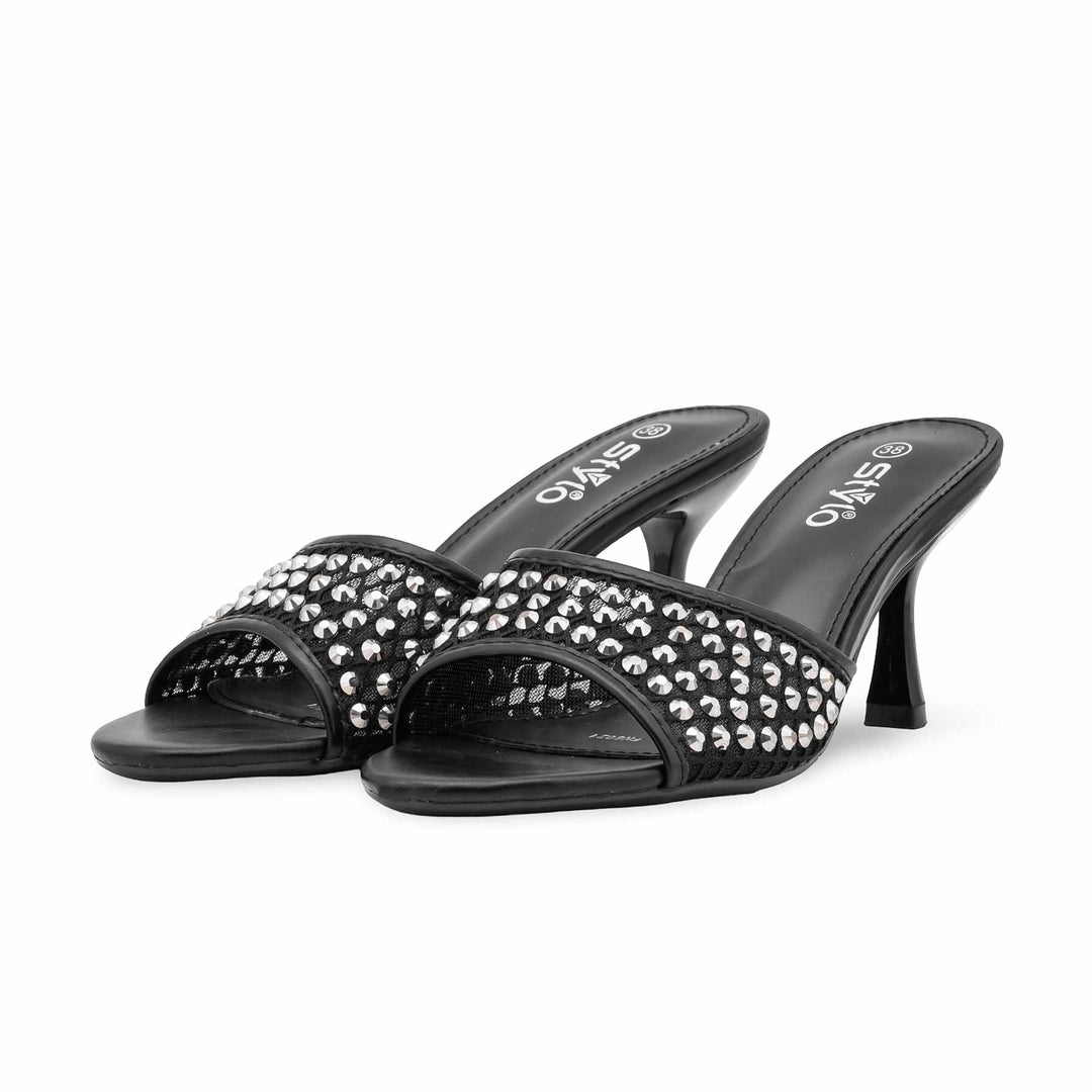 Black Fancy Women Slipper FN8021