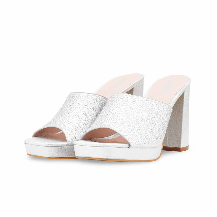 Silver Fancy Women Slipper FN8023