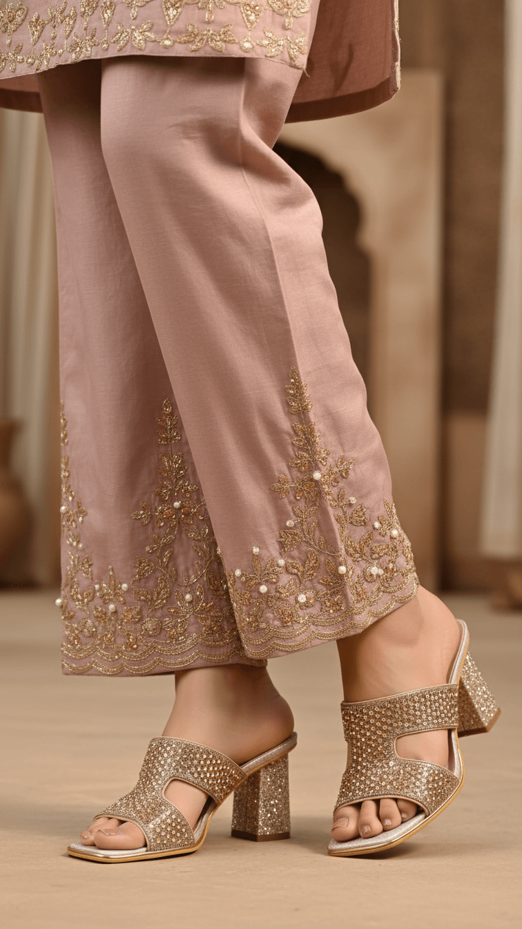 Champagne Fancy Women Slipper FN8026