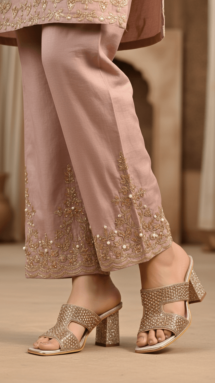 Champagne Fancy Women Slipper FN8026