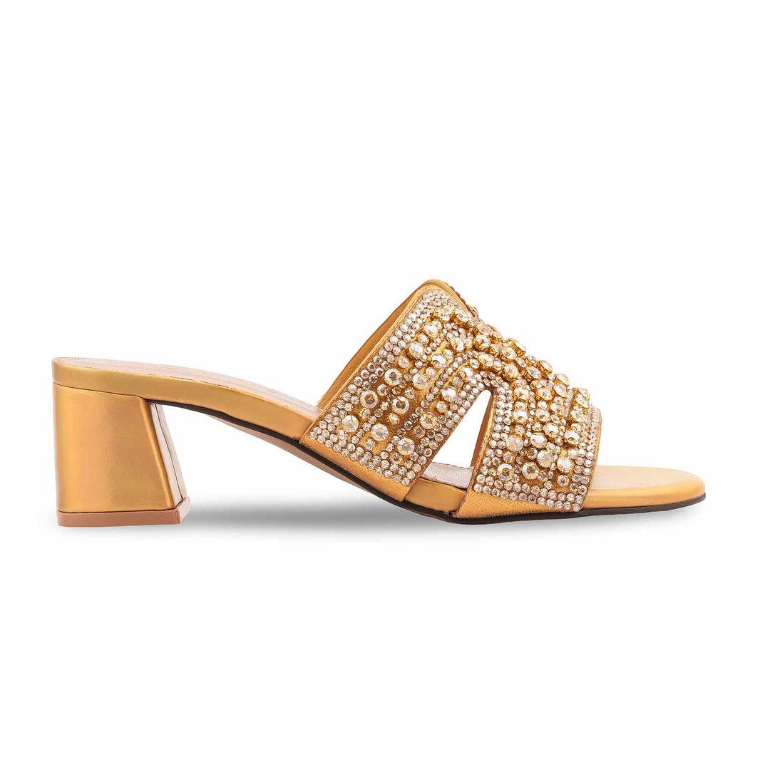 Golden Fancy Slipper For Women FN8028