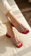 Maroon Fancy Slipper For Women FN8030
