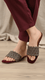 Maroon Fancy Slipper For Women FN8039