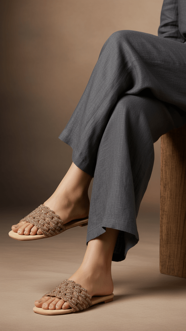 Golden Fancy Women Slipper FN8039