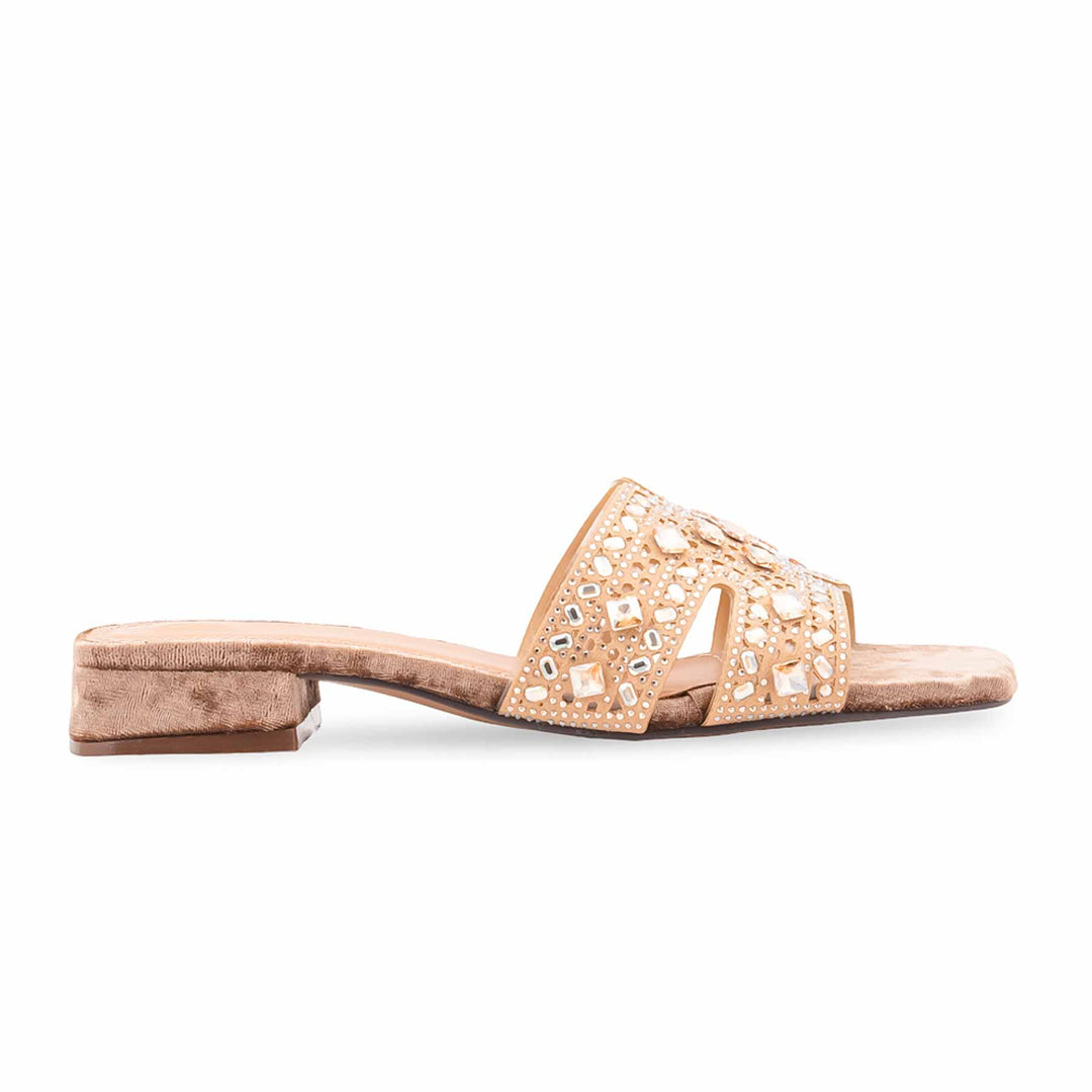 Golden Fancy Slipper For Women FN8049
