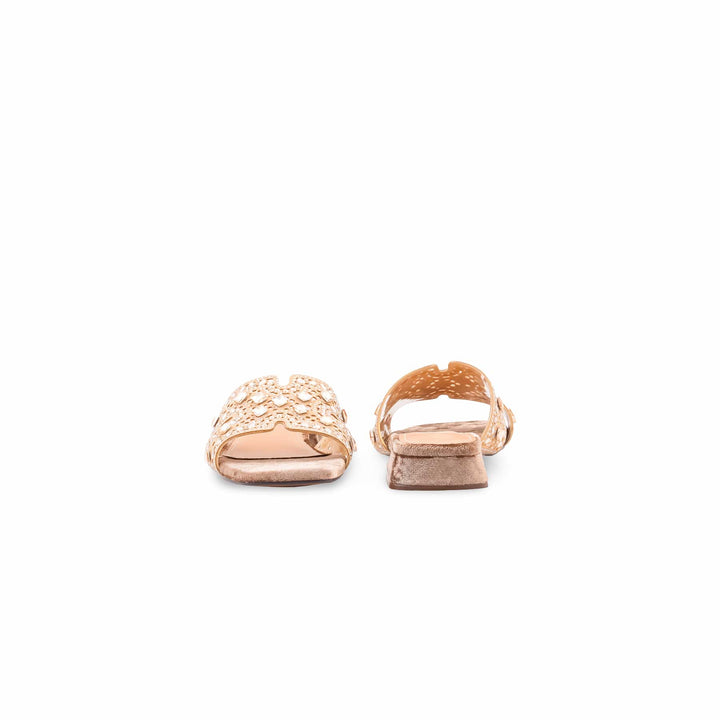 Golden Fancy Slipper For Women FN8049