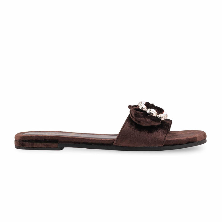 Brown Fancy Slipper For Women FN8050