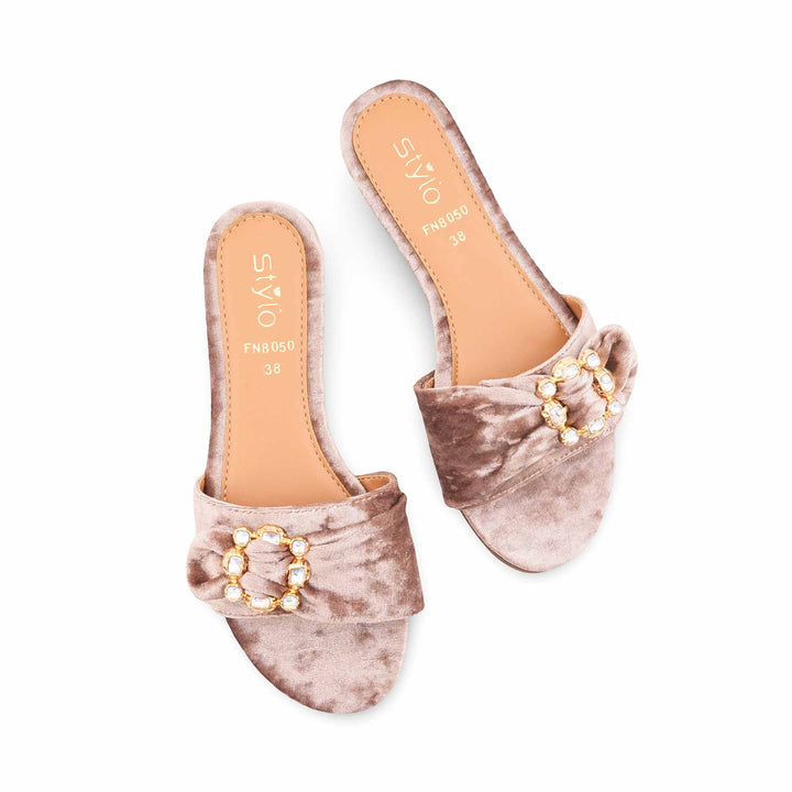 Golden Fancy Slipper For Ladies FN8050