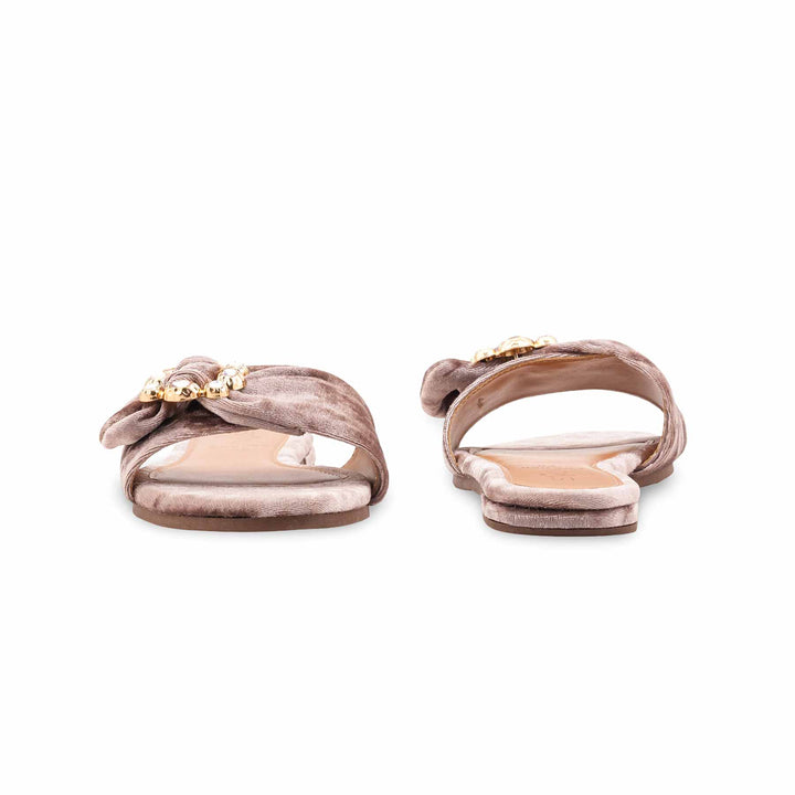 Golden Fancy Slipper For Ladies FN8050