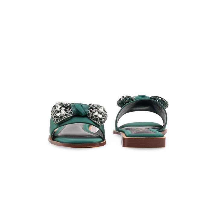 Green Fancy Slipper For Ladies FN8053