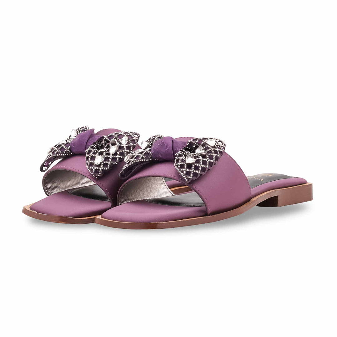 Purple Fancy Slipper For Women FN8053
