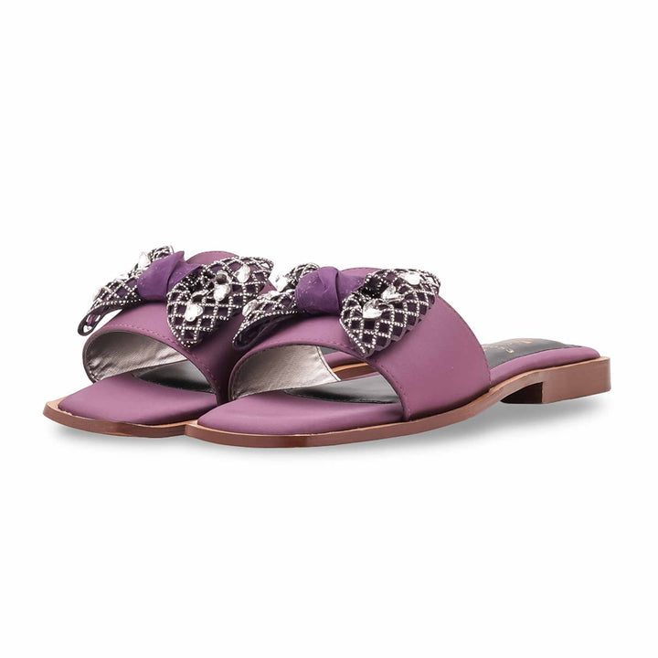 Purple Fancy Slipper For Women FN8053