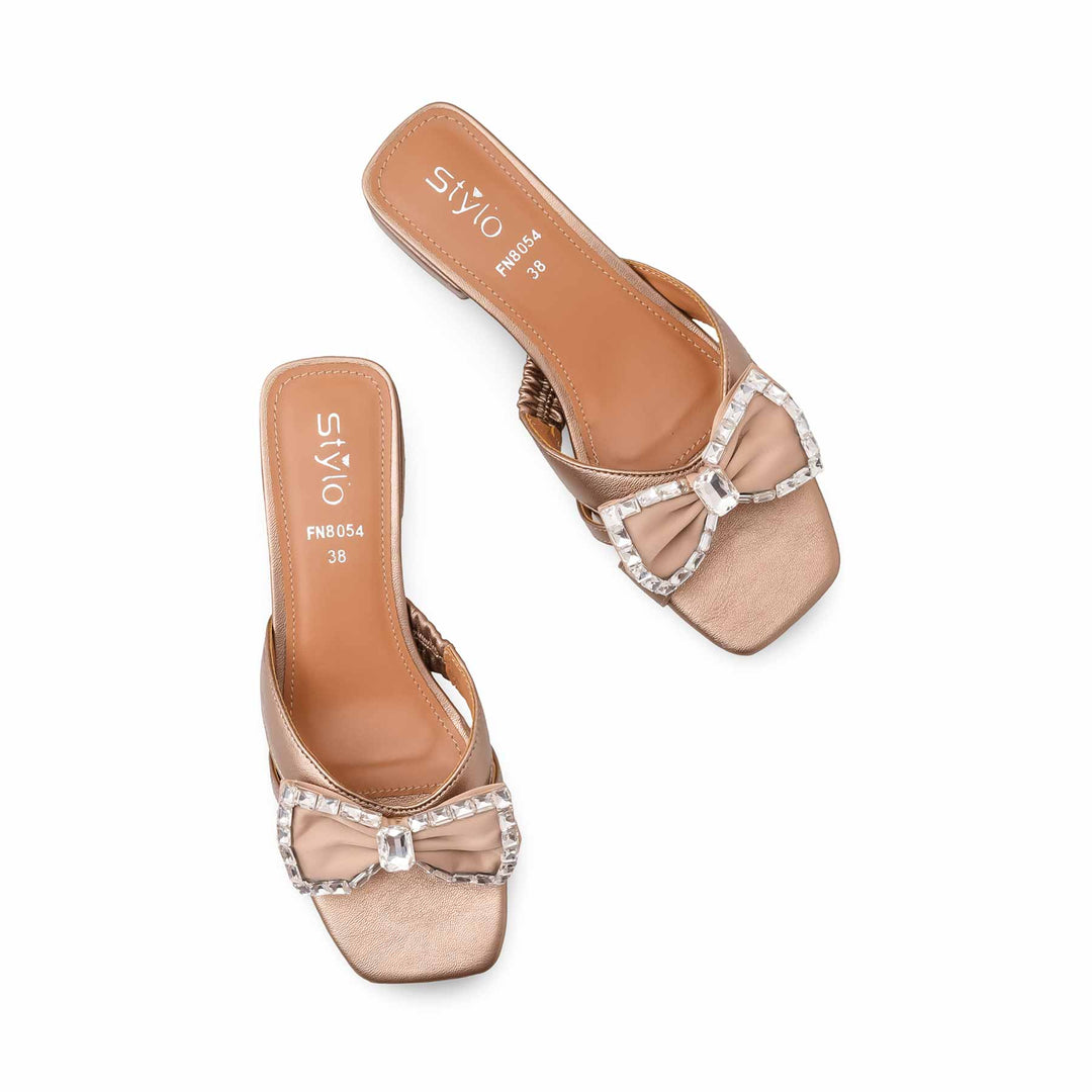 Beige Fancy Women Slipper FN8054