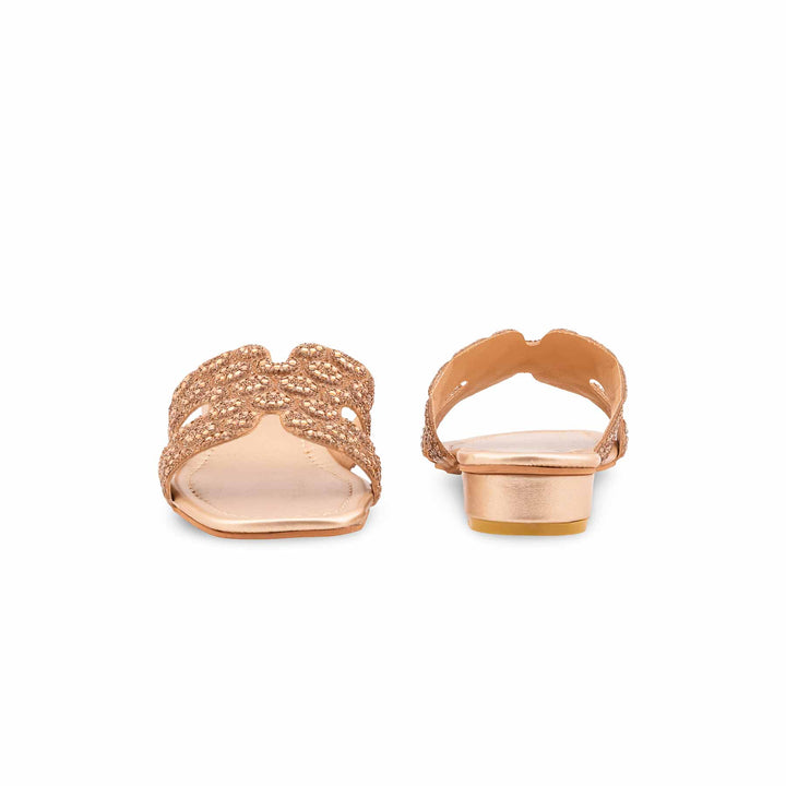 Golden Fancy Slipper For Women FN8064