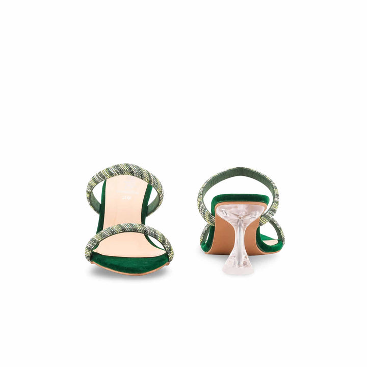 Green Fancy Slipper For Ladies FN8066
