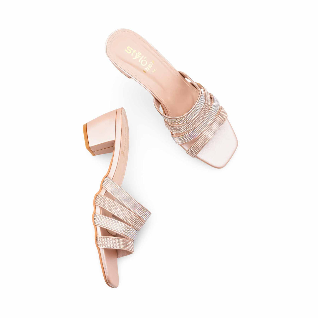 Peach Fancy Slipper For Women FN8074