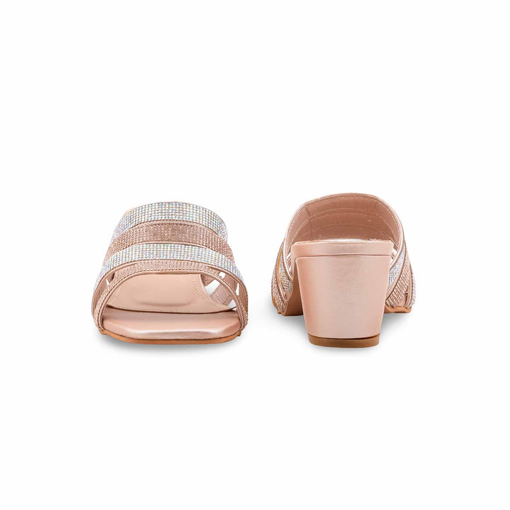 Peach Fancy Slipper For Women FN8074