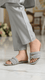 Grey Fancy Slipper For Ladies FN8081