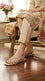 Golden Fancy Slipper For Women FN8090