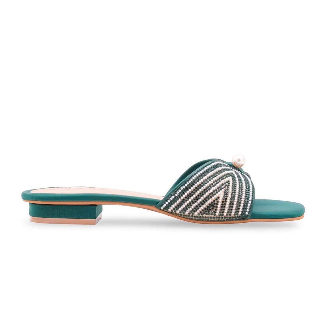 Green Fancy Women Slipper FN8098