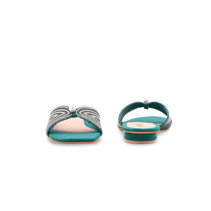 Green Fancy Women Slipper FN8098