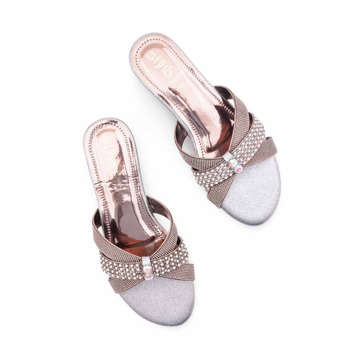 Grey Fancy Slipper For Ladies FN8101