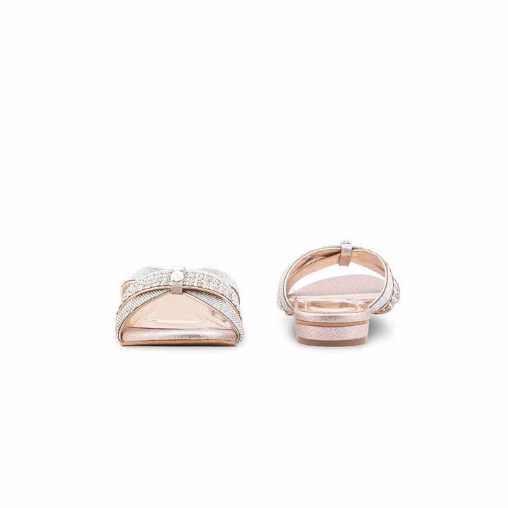 Golden Fancy Slipper For Ladies FN8101