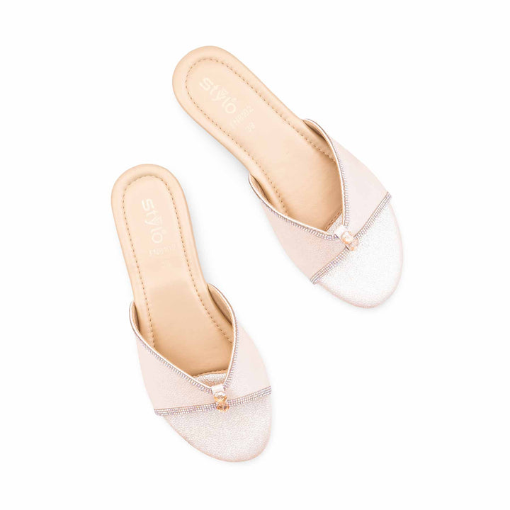 Golden Fancy Slipper For Ladies FN8102