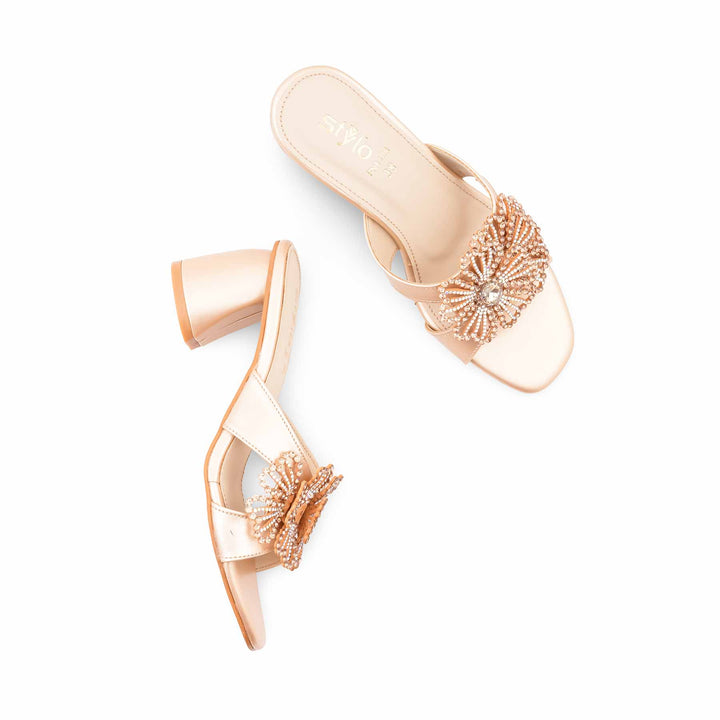 Golden Fancy Slipper For Women FN8109