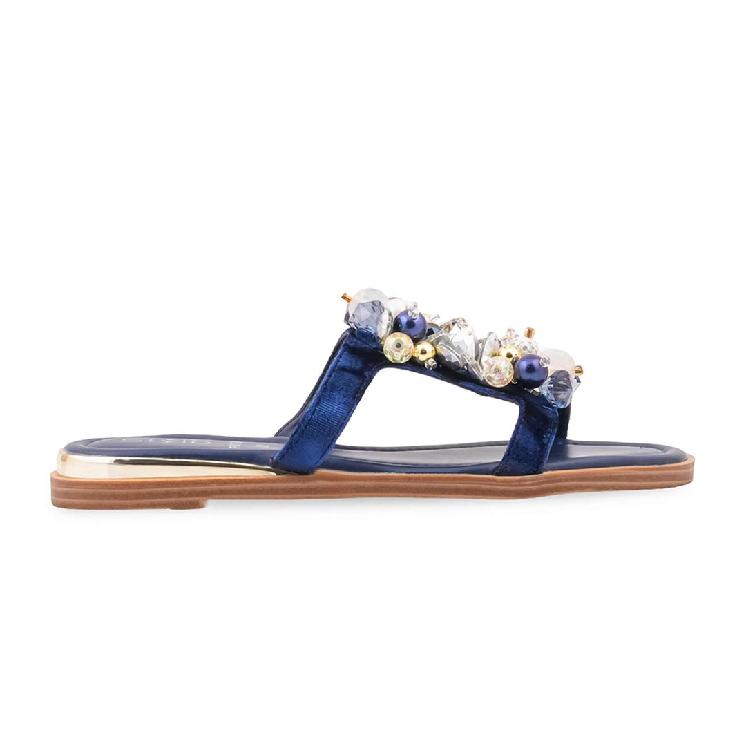 Blue Fancy Slipper For Women FN8124