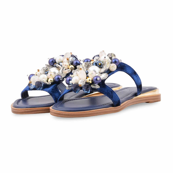 Blue Fancy Slipper For Women FN8124