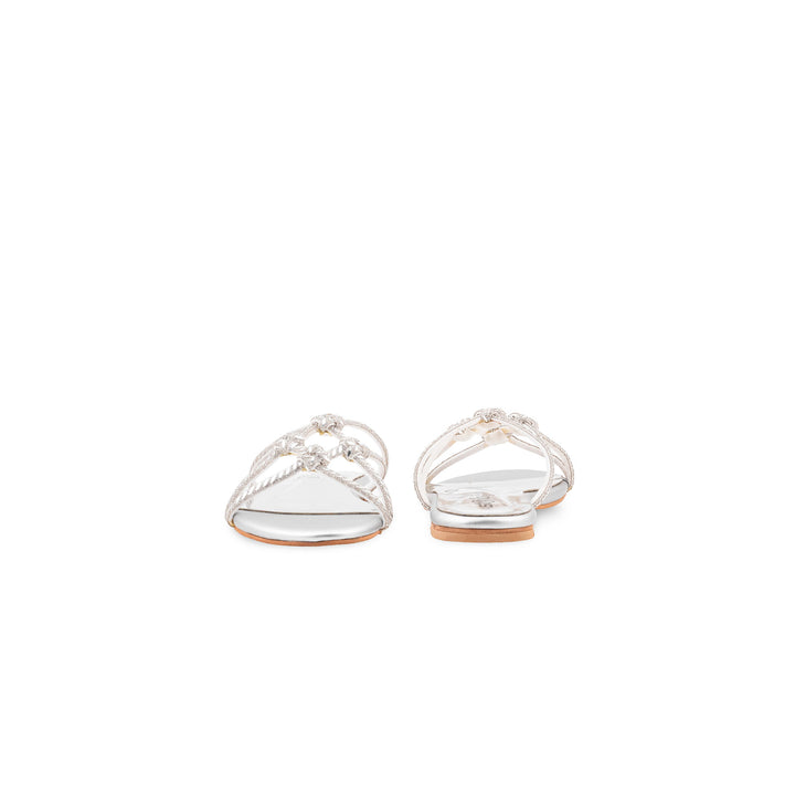 Silver Fancy Slipper For Women FN8257
