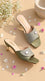 Green Fancy Slipper For Women FN8264