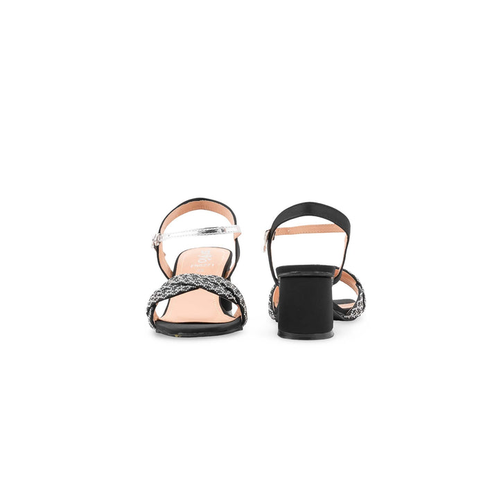 Black Fancy Sandal For Women FN8271