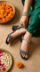 Black Fancy Sandal For Women FN8271