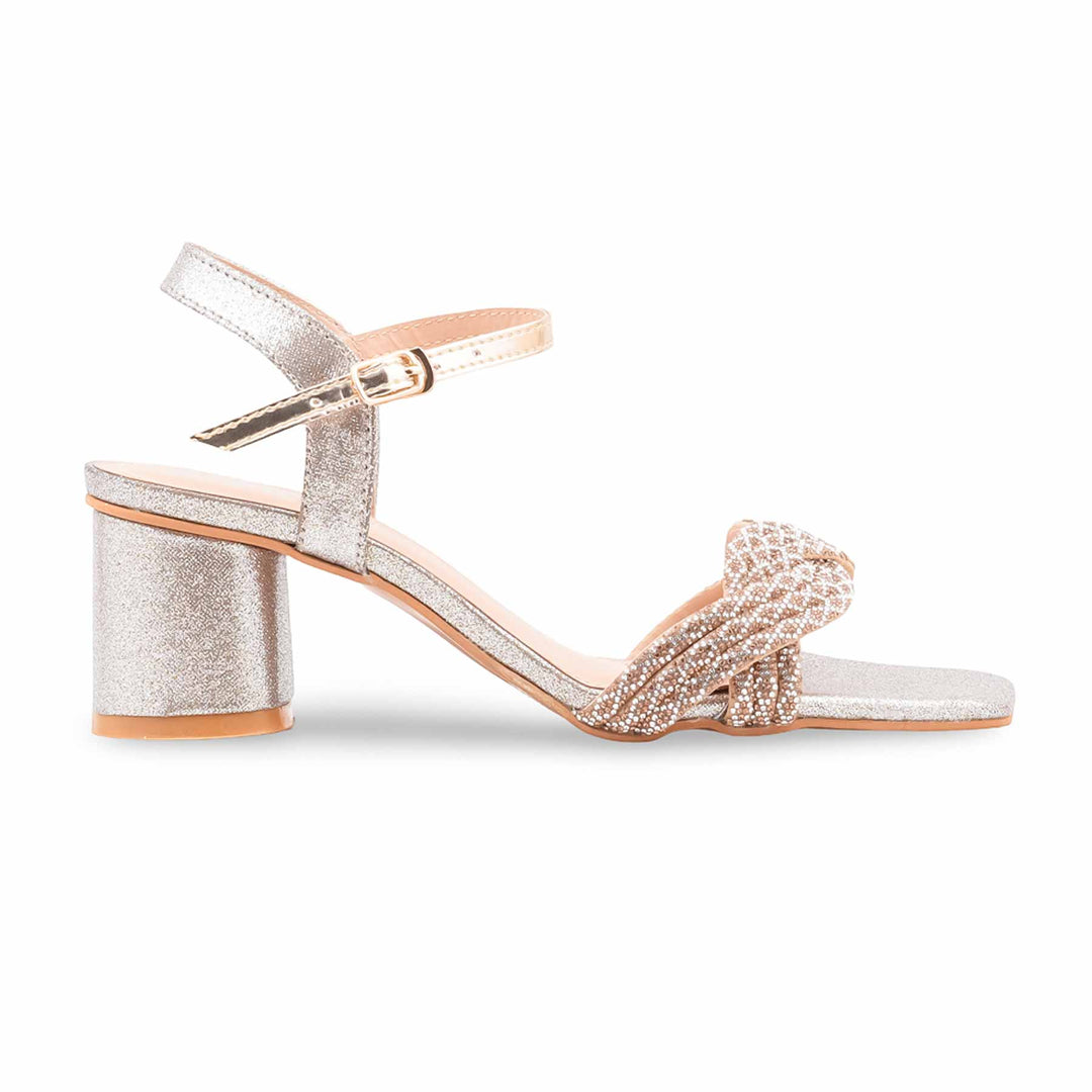 Golden Fancy Sandal For Women FN8271