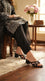 Black Fancy Slipper For Ladies FN8278