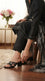 Black Fancy Slipper For Ladies FN8278