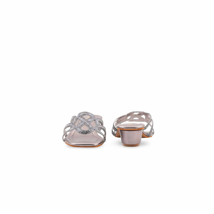 Grey Fancy Slipper For Women FN8279