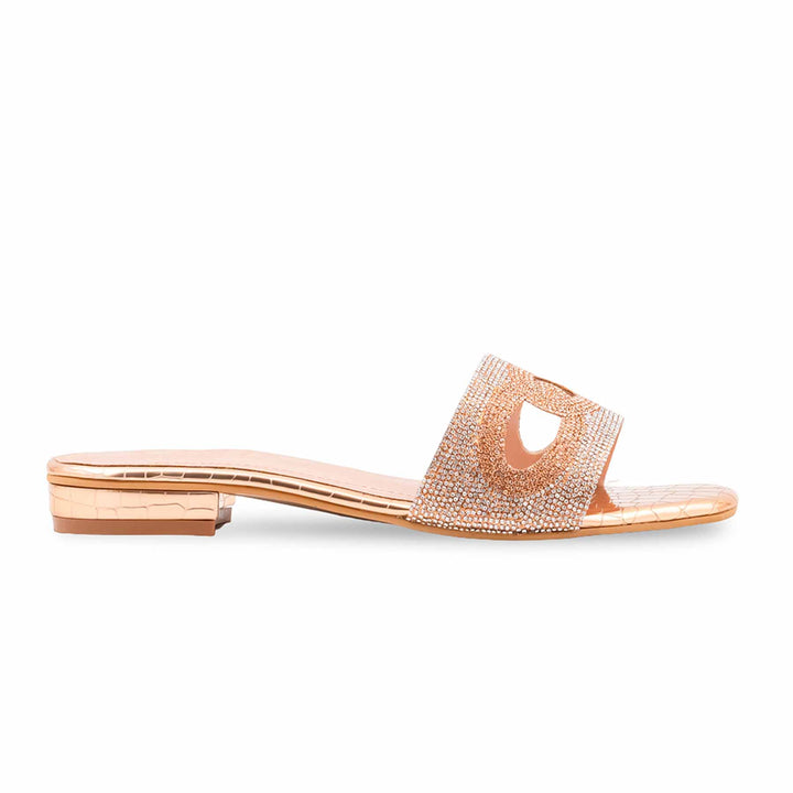 Peach Fancy Slipper For Women FN8299