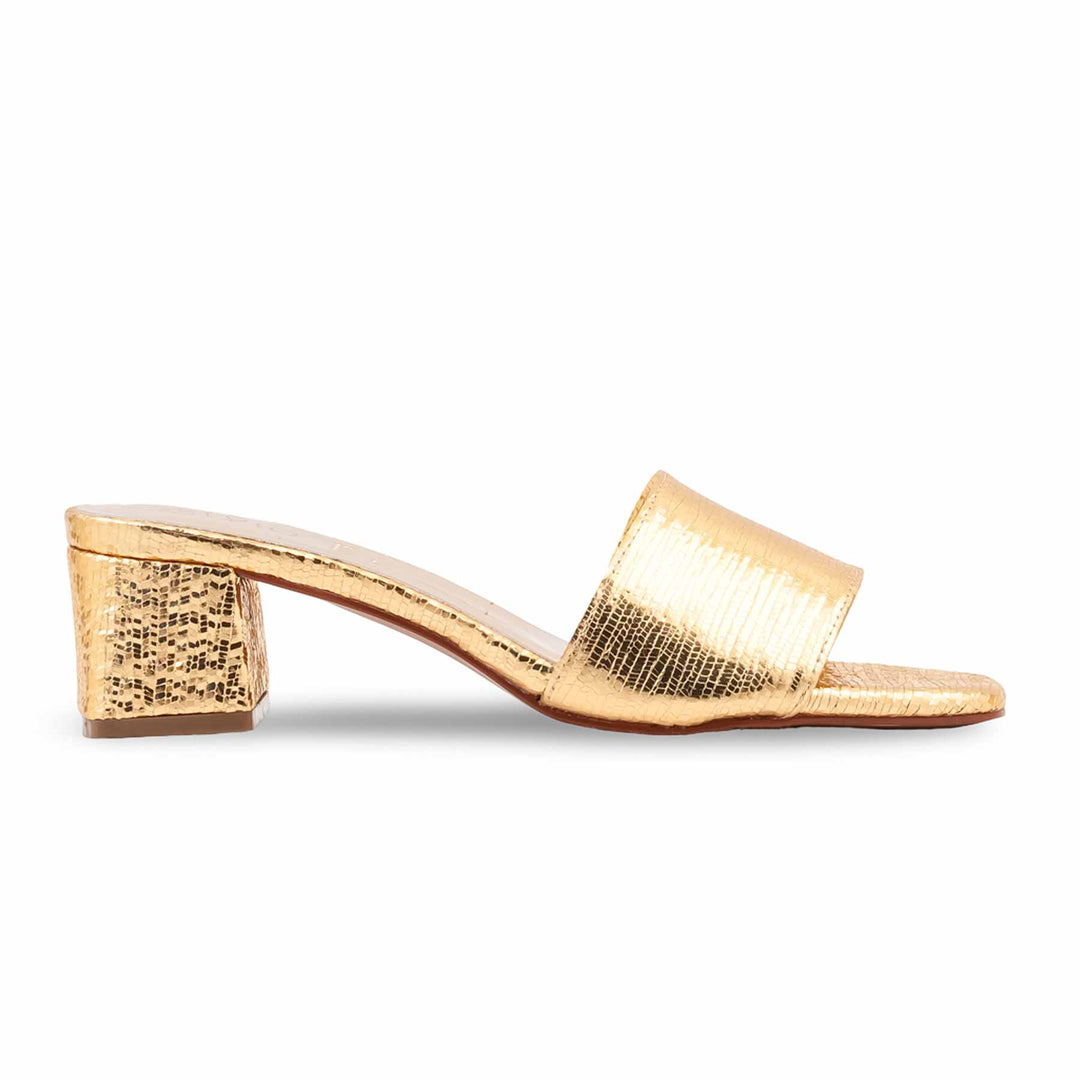 Golden Fancy Slipper For Women FN8306