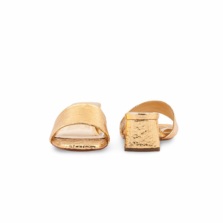 Golden Fancy Slipper For Women FN8306
