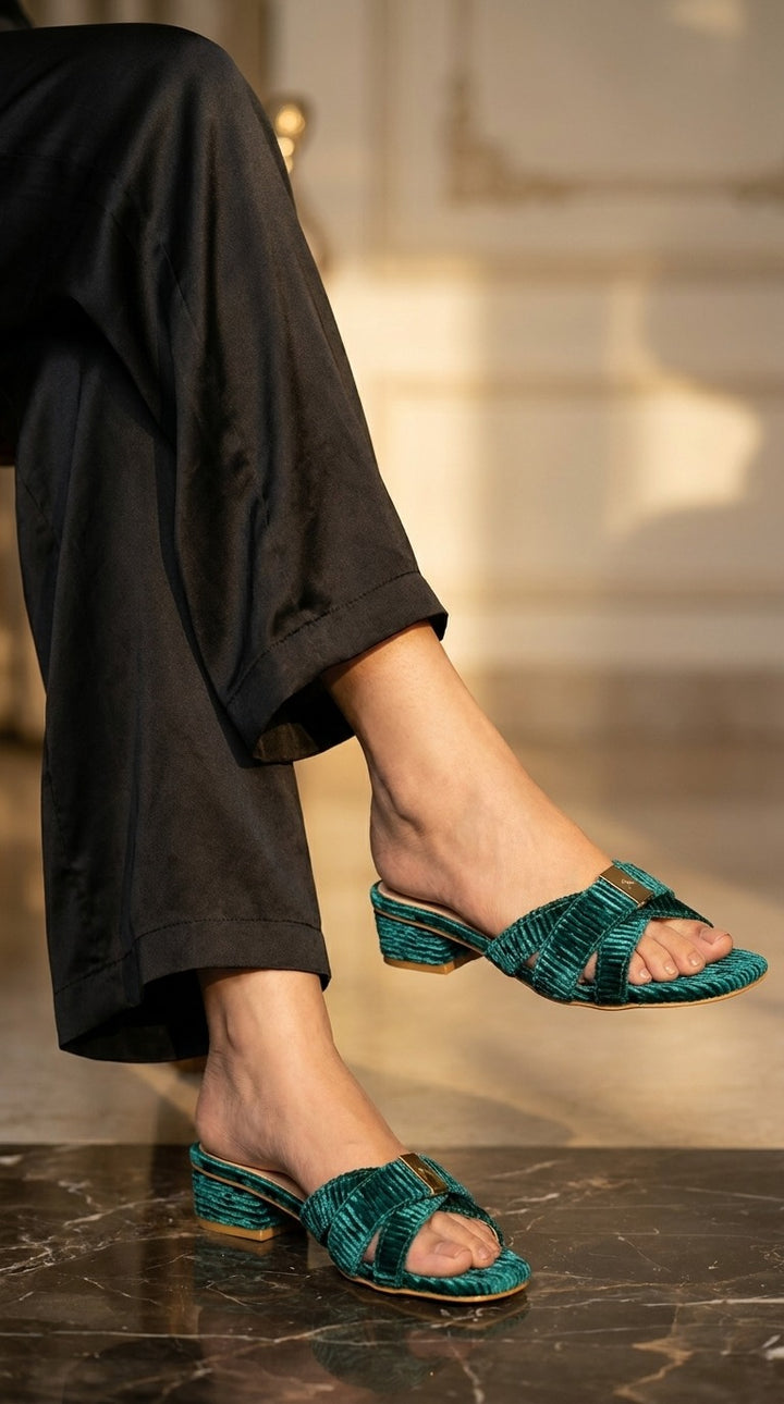 Green Formal Slipper FR8392