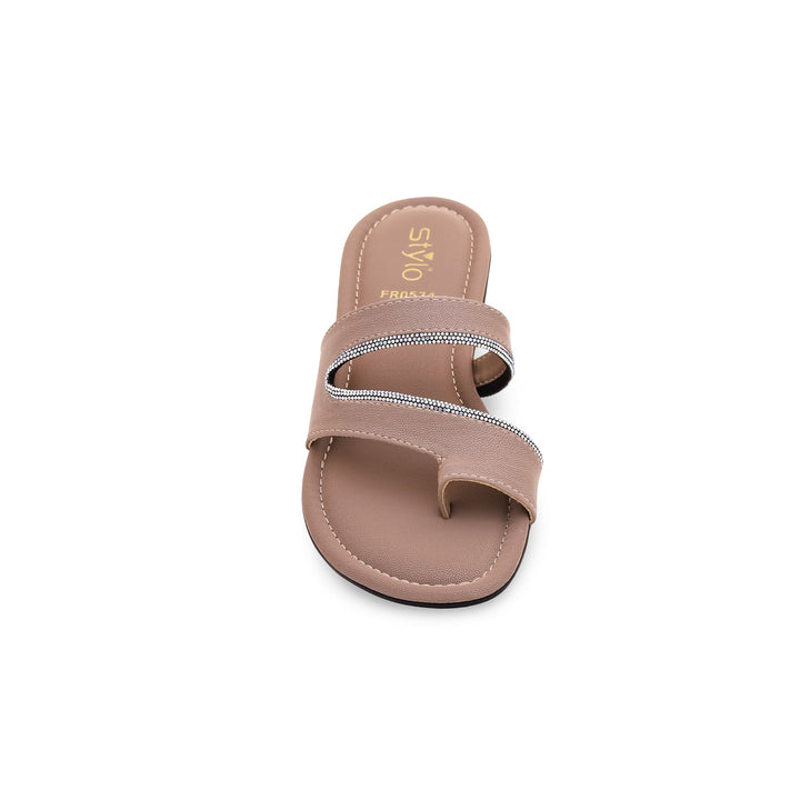 Beige Formal Chappal FR0534