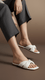 White Formal Ladies Chappal FR0554