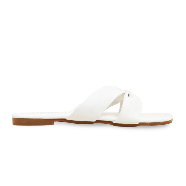 White Formal Ladies Chappal FR0554