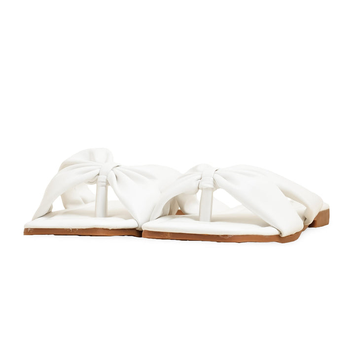 White Formal Ladies Chappal FR0554
